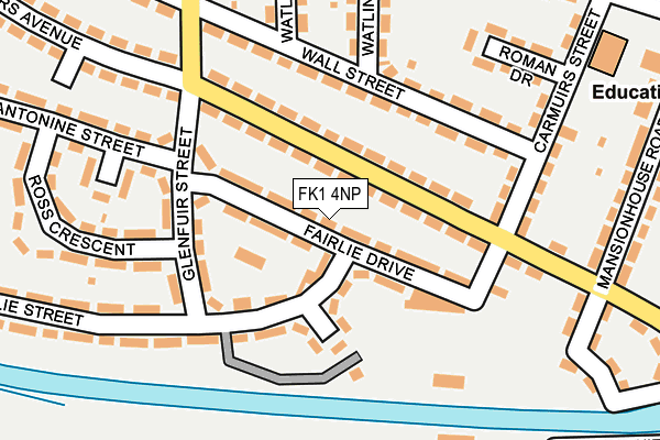 FK1 4NP map - OS OpenMap – Local (Ordnance Survey) FK1 4NP map - OS OpenMap – Local (Ordnance Survey)