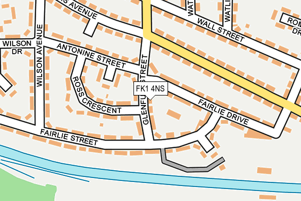 FK1 4NS map - OS OpenMap – Local (Ordnance Survey) FK1 4NS map - OS OpenMap – Local (Ordnance Survey)