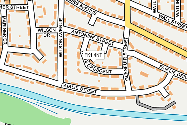 FK1 4NT map - OS OpenMap – Local (Ordnance Survey) FK1 4NT map - OS OpenMap – Local (Ordnance Survey)