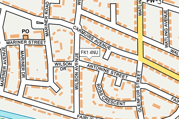 FK1 4NU map - OS OpenMap – Local (Ordnance Survey) FK1 4NU map - OS OpenMap – Local (Ordnance Survey)