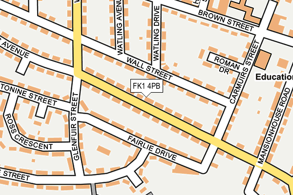 FK1 4PB map - OS OpenMap – Local (Ordnance Survey) FK1 4PB map - OS OpenMap – Local (Ordnance Survey)
