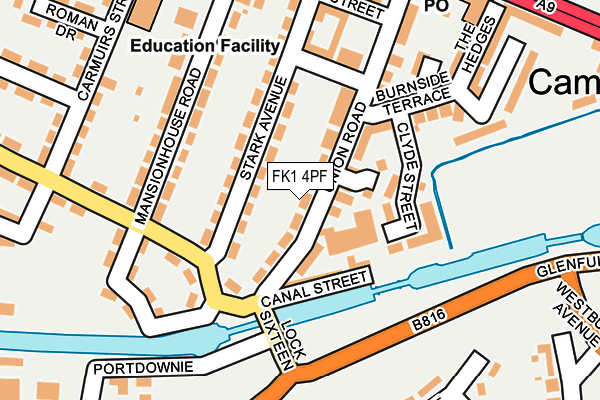 FK1 4PF map - OS OpenMap – Local (Ordnance Survey) FK1 4PF map - OS OpenMap – Local (Ordnance Survey)