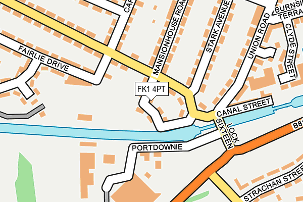 FK1 4PT map - OS OpenMap – Local (Ordnance Survey) FK1 4PT map - OS OpenMap – Local (Ordnance Survey)