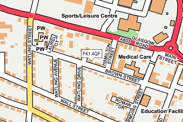 FK1 4QF map - OS OpenMap – Local (Ordnance Survey) FK1 4QF map - OS OpenMap – Local (Ordnance Survey)