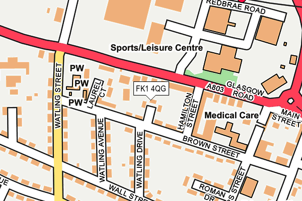 FK1 4QG map - OS OpenMap – Local (Ordnance Survey) FK1 4QG map - OS OpenMap – Local (Ordnance Survey)