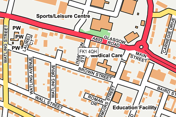FK1 4QH map - OS OpenMap – Local (Ordnance Survey) FK1 4QH map - OS OpenMap – Local (Ordnance Survey)