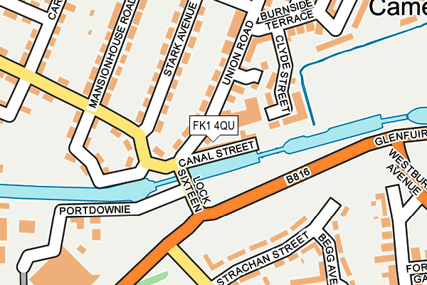 FK1 4QU map - OS OpenMap – Local (Ordnance Survey) FK1 4QU map - OS OpenMap – Local (Ordnance Survey)