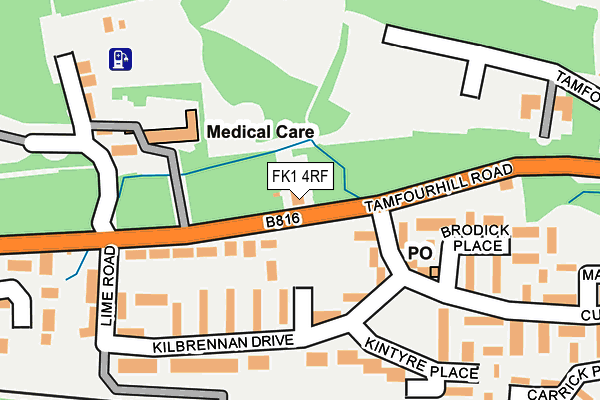 FK1 4RF map - OS OpenMap – Local (Ordnance Survey) FK1 4RF map - OS OpenMap – Local (Ordnance Survey)