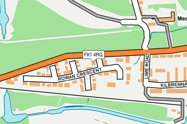 FK1 4RQ map - OS OpenMap – Local (Ordnance Survey) FK1 4RQ map - OS OpenMap – Local (Ordnance Survey)