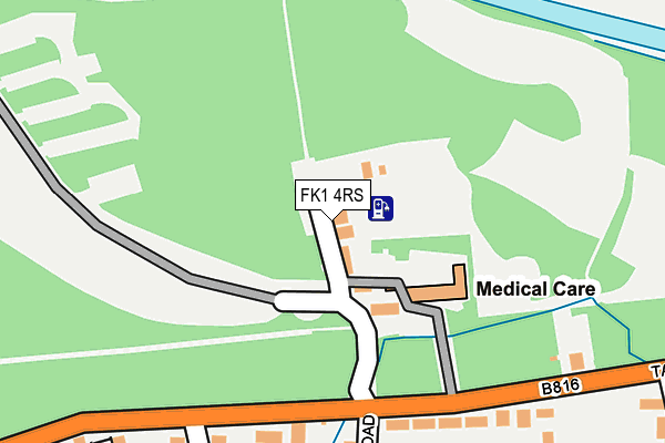 FK1 4RS map - OS OpenMap – Local (Ordnance Survey) FK1 4RS map - OS OpenMap – Local (Ordnance Survey)