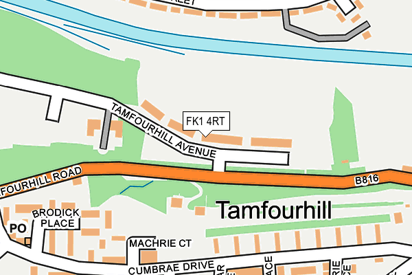 FK1 4RT map - OS OpenMap – Local (Ordnance Survey) FK1 4RT map - OS OpenMap – Local (Ordnance Survey)