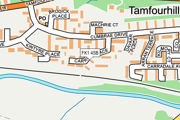 FK1 4SB map - OS OpenMap – Local (Ordnance Survey) FK1 4SB map - OS OpenMap – Local (Ordnance Survey)