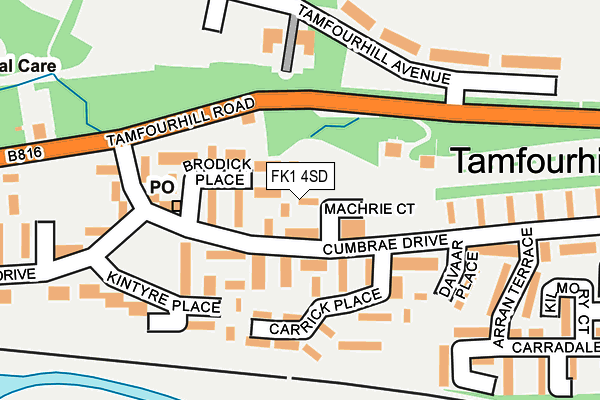 FK1 4SD map - OS OpenMap – Local (Ordnance Survey) FK1 4SD map - OS OpenMap – Local (Ordnance Survey)