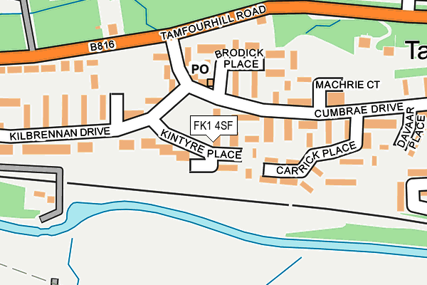 FK1 4SF map - OS OpenMap – Local (Ordnance Survey) FK1 4SF map - OS OpenMap – Local (Ordnance Survey)