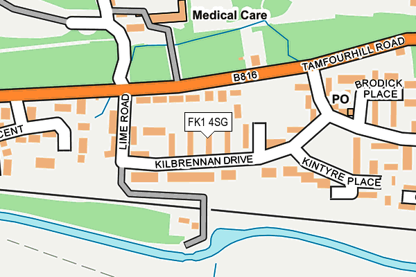 FK1 4SG map - OS OpenMap – Local (Ordnance Survey) FK1 4SG map - OS OpenMap – Local (Ordnance Survey)
