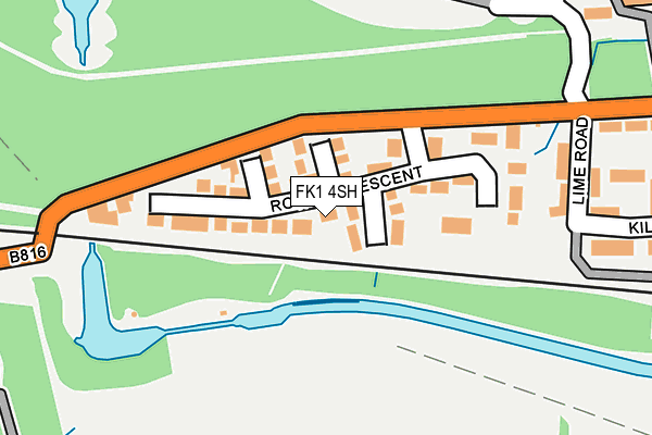 FK1 4SH map - OS OpenMap – Local (Ordnance Survey) FK1 4SH map - OS OpenMap – Local (Ordnance Survey)