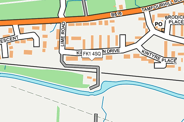 FK1 4SQ map - OS OpenMap – Local (Ordnance Survey) FK1 4SQ map - OS OpenMap – Local (Ordnance Survey)