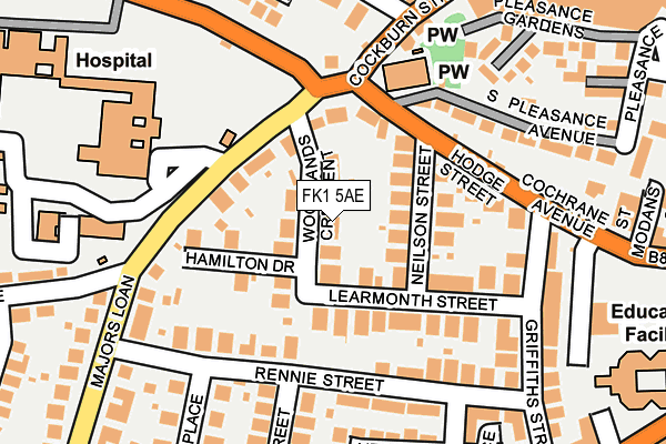FK1 5AE map - OS OpenMap – Local (Ordnance Survey) FK1 5AE map - OS OpenMap – Local (Ordnance Survey)