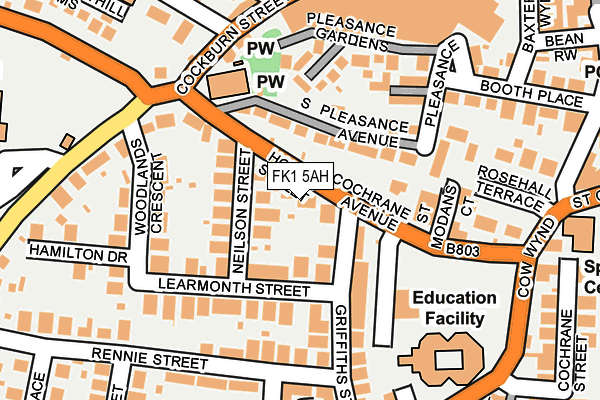 FK1 5AH map - OS OpenMap – Local (Ordnance Survey) FK1 5AH map - OS OpenMap – Local (Ordnance Survey)