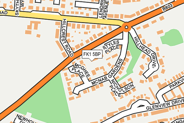 FK1 5BP map - OS OpenMap – Local (Ordnance Survey) FK1 5BP map - OS OpenMap – Local (Ordnance Survey)