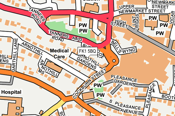 FK1 5BQ map - OS OpenMap – Local (Ordnance Survey) FK1 5BQ map - OS OpenMap – Local (Ordnance Survey)