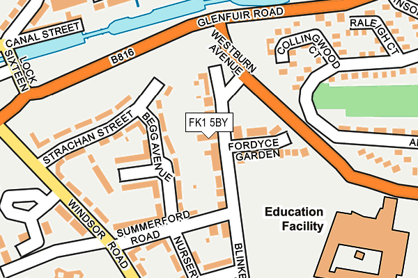 FK1 5BY map - OS OpenMap – Local (Ordnance Survey) FK1 5BY map - OS OpenMap – Local (Ordnance Survey)