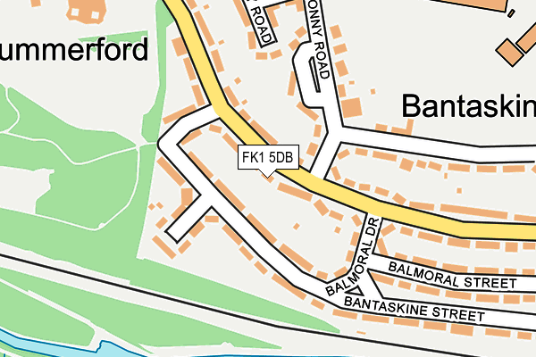 FK1 5DB map - OS OpenMap – Local (Ordnance Survey) FK1 5DB map - OS OpenMap – Local (Ordnance Survey)