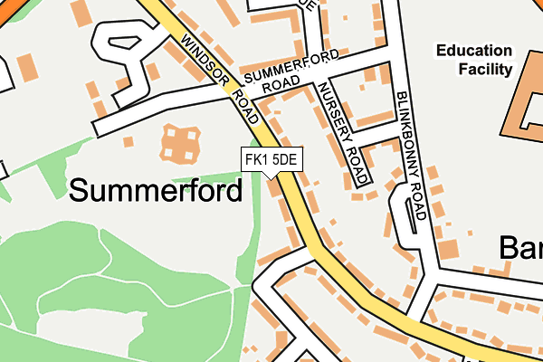 FK1 5DE map - OS OpenMap – Local (Ordnance Survey) FK1 5DE map - OS OpenMap – Local (Ordnance Survey)