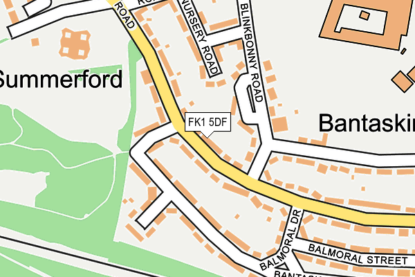 FK1 5DF map - OS OpenMap – Local (Ordnance Survey) FK1 5DF map - OS OpenMap – Local (Ordnance Survey)
