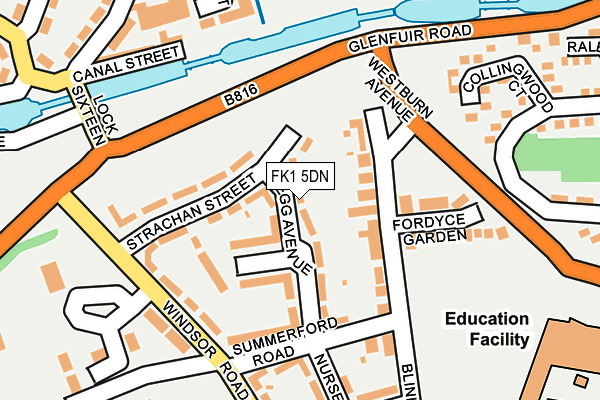 FK1 5DN map - OS OpenMap – Local (Ordnance Survey) FK1 5DN map - OS OpenMap – Local (Ordnance Survey)