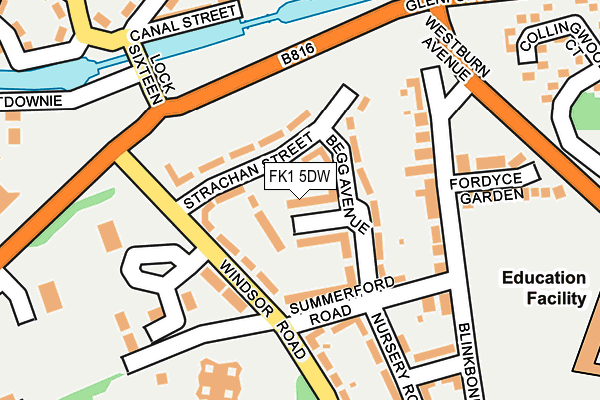 FK1 5DW map - OS OpenMap – Local (Ordnance Survey) FK1 5DW map - OS OpenMap – Local (Ordnance Survey)