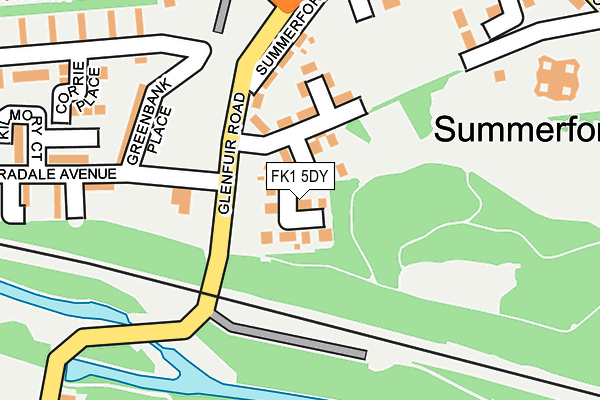 FK1 5DY map - OS OpenMap – Local (Ordnance Survey) FK1 5DY map - OS OpenMap – Local (Ordnance Survey)
