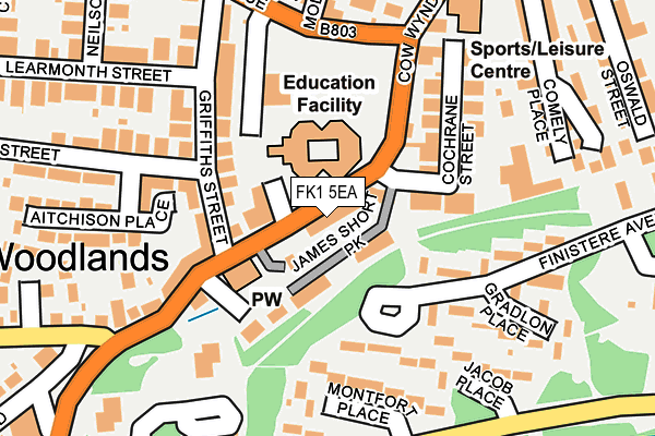 FK1 5EA map - OS OpenMap – Local (Ordnance Survey) FK1 5EA map - OS OpenMap – Local (Ordnance Survey)