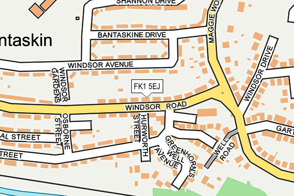 FK1 5EJ map - OS OpenMap – Local (Ordnance Survey) FK1 5EJ map - OS OpenMap – Local (Ordnance Survey)