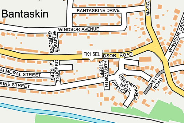 FK1 5EL map - OS OpenMap – Local (Ordnance Survey) FK1 5EL map - OS OpenMap – Local (Ordnance Survey)