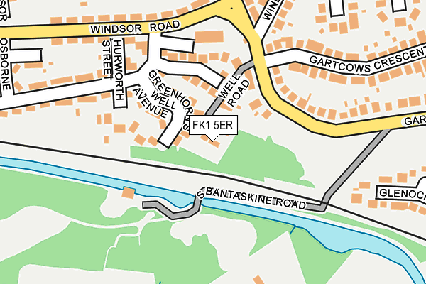FK1 5ER map - OS OpenMap – Local (Ordnance Survey) FK1 5ER map - OS OpenMap – Local (Ordnance Survey)