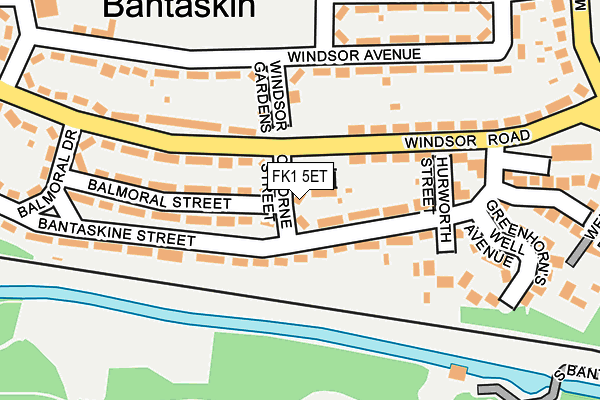 FK1 5ET map - OS OpenMap – Local (Ordnance Survey) FK1 5ET map - OS OpenMap – Local (Ordnance Survey)