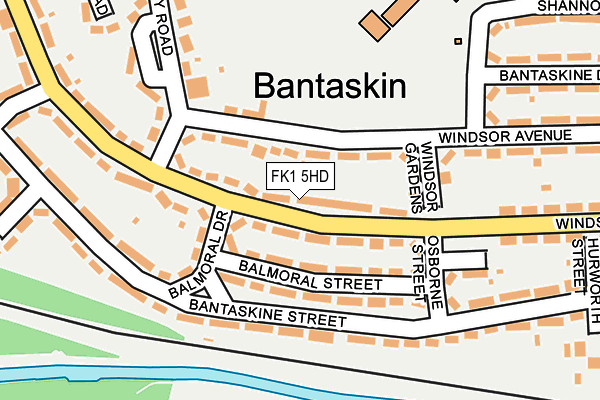 FK1 5HD map - OS OpenMap – Local (Ordnance Survey) FK1 5HD map - OS OpenMap – Local (Ordnance Survey)