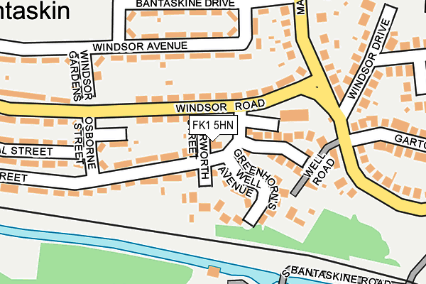 FK1 5HN map - OS OpenMap – Local (Ordnance Survey)