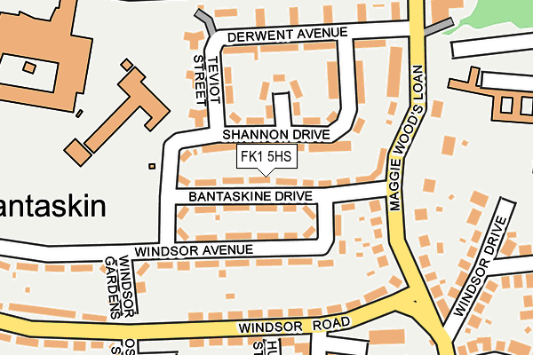 FK1 5HS map - OS OpenMap – Local (Ordnance Survey) FK1 5HS map - OS OpenMap – Local (Ordnance Survey)