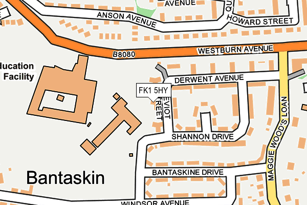 FK1 5HY map - OS OpenMap – Local (Ordnance Survey) FK1 5HY map - OS OpenMap – Local (Ordnance Survey)