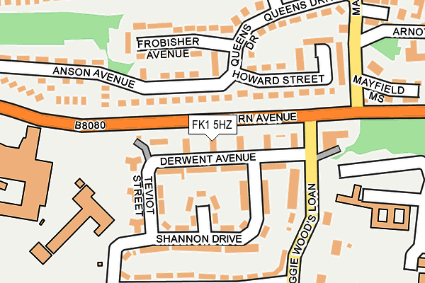 FK1 5HZ map - OS OpenMap – Local (Ordnance Survey) FK1 5HZ map - OS OpenMap – Local (Ordnance Survey)