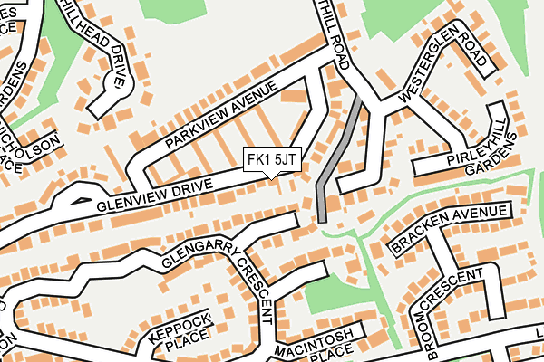 FK1 5JT map - OS OpenMap – Local (Ordnance Survey) FK1 5JT map - OS OpenMap – Local (Ordnance Survey)