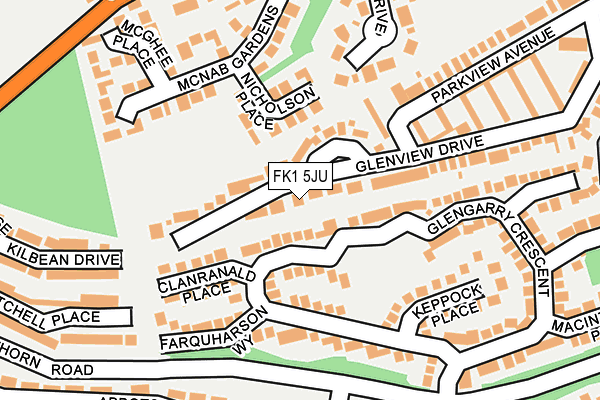 FK1 5JU map - OS OpenMap – Local (Ordnance Survey) FK1 5JU map - OS OpenMap – Local (Ordnance Survey)