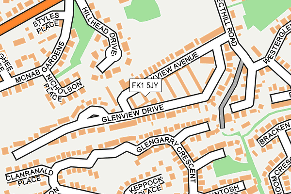 FK1 5JY map - OS OpenMap – Local (Ordnance Survey) FK1 5JY map - OS OpenMap – Local (Ordnance Survey)