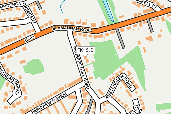 FK1 5LD map - OS OpenMap – Local (Ordnance Survey) FK1 5LD map - OS OpenMap – Local (Ordnance Survey)