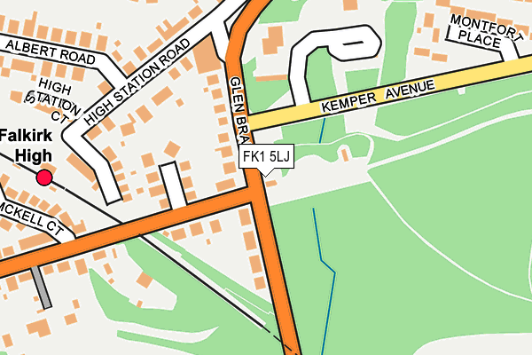 FK1 5LJ map - OS OpenMap – Local (Ordnance Survey) FK1 5LJ map - OS OpenMap – Local (Ordnance Survey)