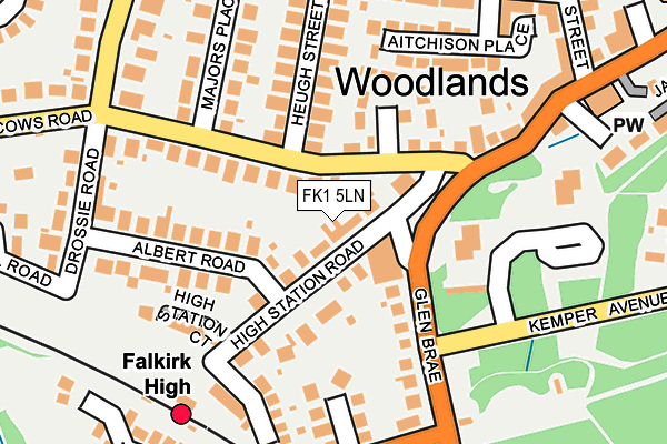 FK1 5LN map - OS OpenMap – Local (Ordnance Survey) FK1 5LN map - OS OpenMap – Local (Ordnance Survey)