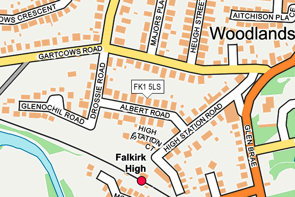 FK1 5LS map - OS OpenMap – Local (Ordnance Survey) FK1 5LS map - OS OpenMap – Local (Ordnance Survey)
