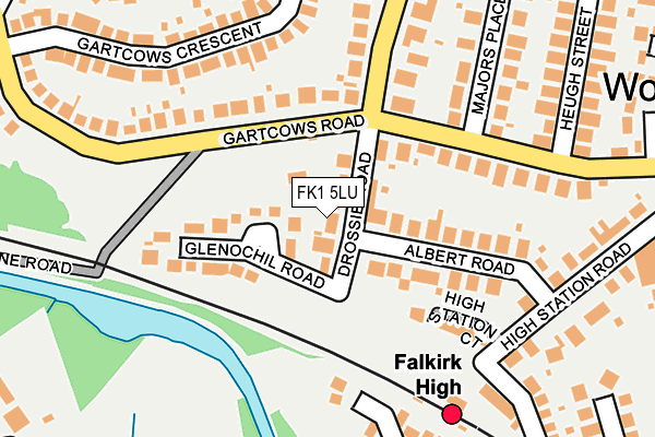 FK1 5LU map - OS OpenMap – Local (Ordnance Survey) FK1 5LU map - OS OpenMap – Local (Ordnance Survey)